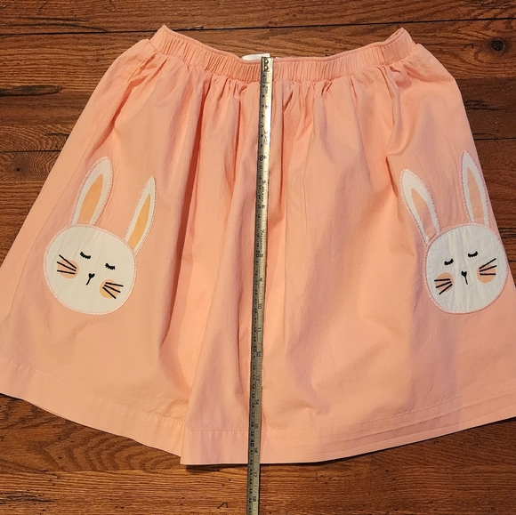HANNA ANDERSSON Girls Light pink, lined cotton bunny skirt. Size: US 10. - Picture 2 of 6
